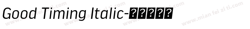 Good Timing Italic字体转换